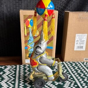 Colorful Elephant Figurine on Scooter 2009 Schylling Collector Series